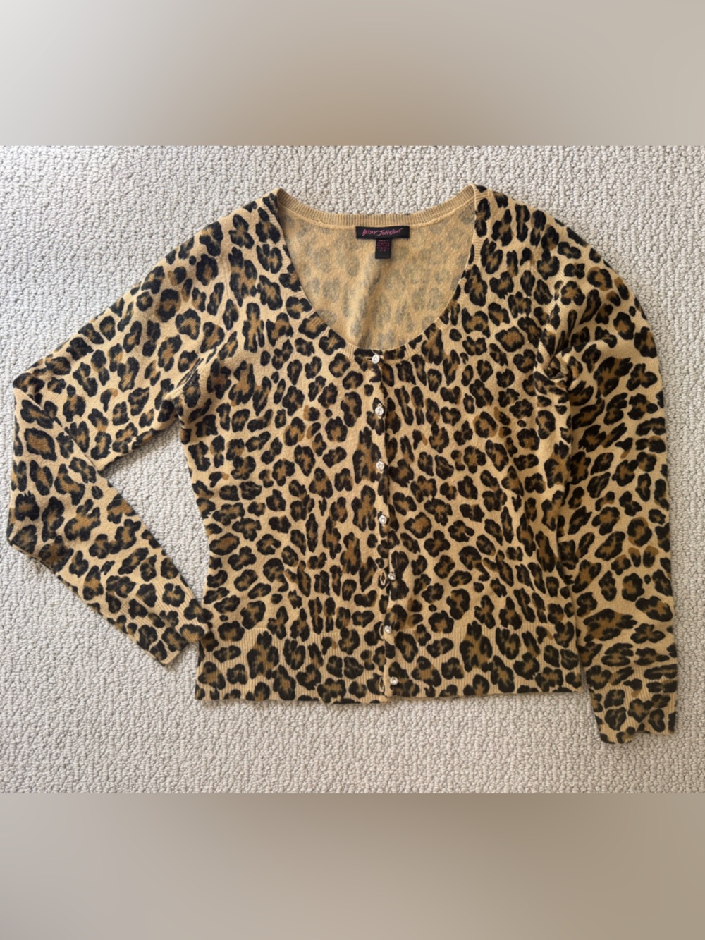 Amazing Betsey Johnson Leopard Cardigan